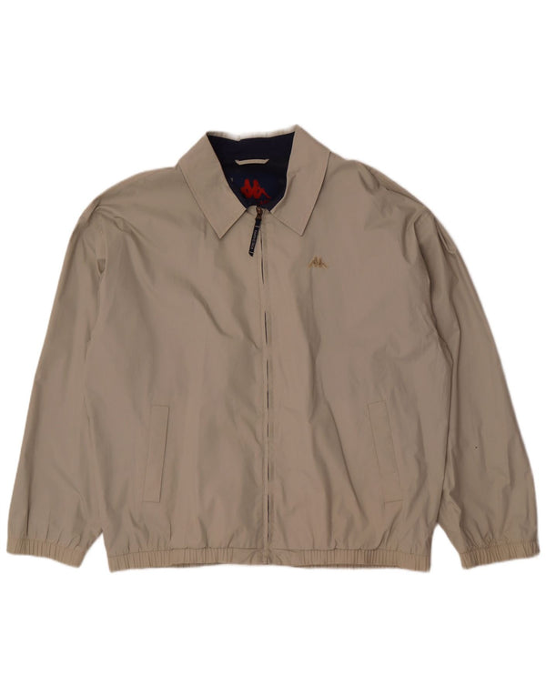 Kappa Herre Bomber Jacket UK 44 2XL Beige Polyester