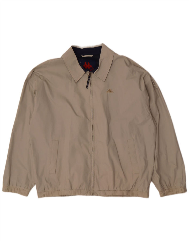 Kappa Herre Bomber Jacket UK 44 2XL Beige Polyester
