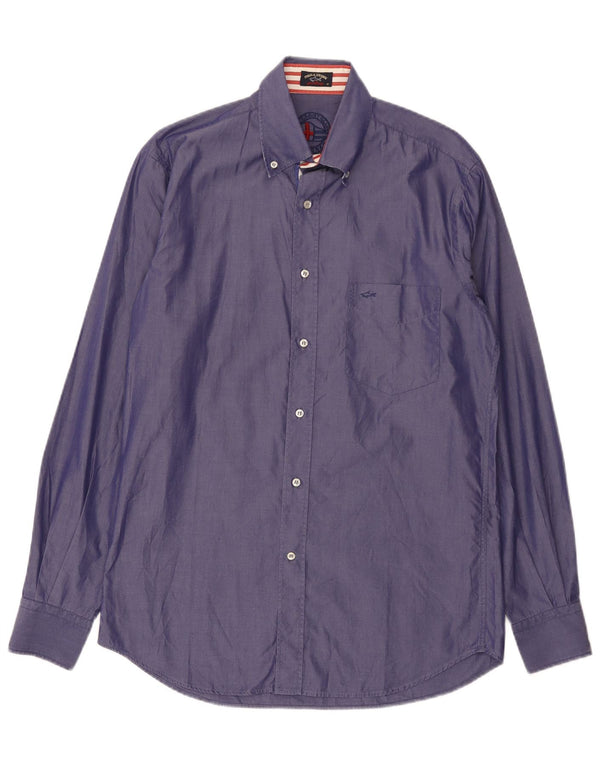 Paul & Shark Herreskjorte str. 40 Medium Lilla Bomuld