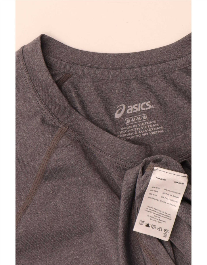 Asics Herre grafisk T-shirt Top Medium Grey Flecked Polyester