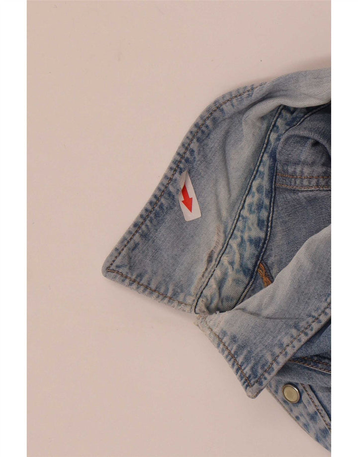 Wrangler Herre Casual Denim Shirt XL Blå Bomuld