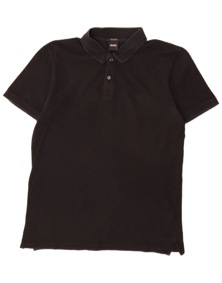 Hugo Boss Herre poloshirt Stor sort bomuld