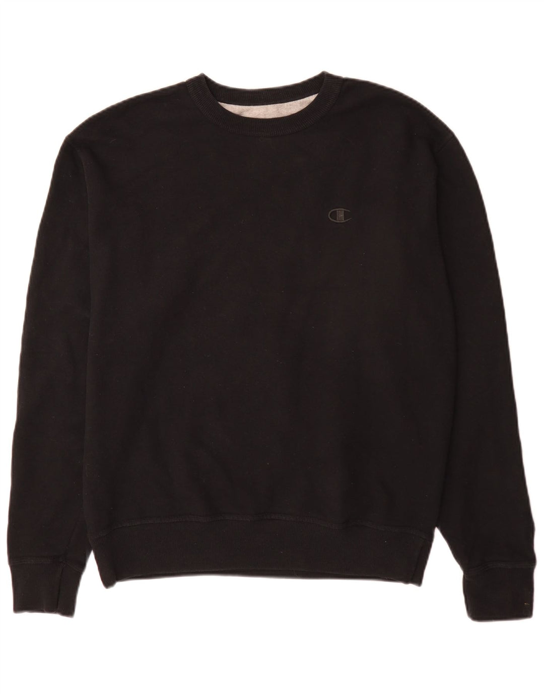 Champion Herre Sweatshirt Jumper Medium Sort Bomuld