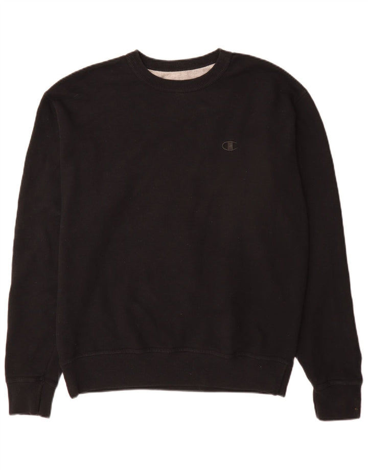 Champion Herre Sweatshirt Jumper Medium Sort Bomuld