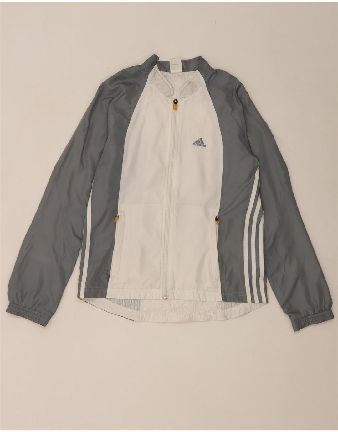 Adidas træningsdragt topjakke til kvinder UK 10 Small Grey Colourblock