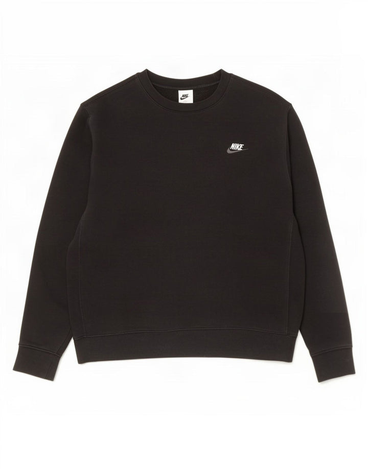 Nike Herre sweatshirt Jumper Medium Sort Bomuld