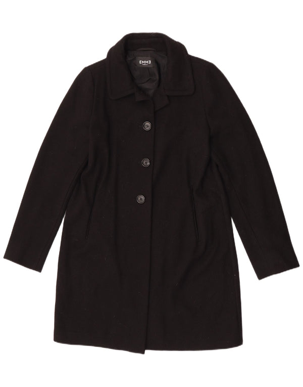 Marella Dame Overfrakke UK 14 Large Black Virgin Wool