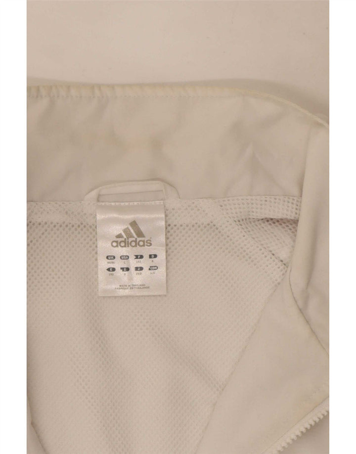 Adidas Træningsdragt til mænd Topjakke UK 44/46 Stor hvid Colourblock Polyester