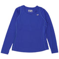 New Balance Dame Top Langærmet UK 14 Stor Blå Polyester