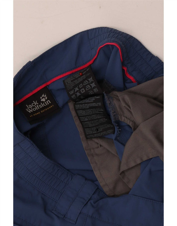 Jack Wolfskin Dame Chino Shorts UK 12 Medium W32 Blå Polyamid