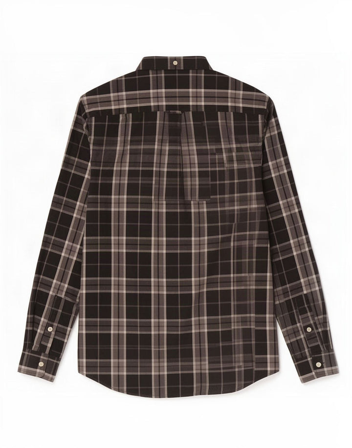 Lyle & Scott herreskjorte lille sort ternet bomuld