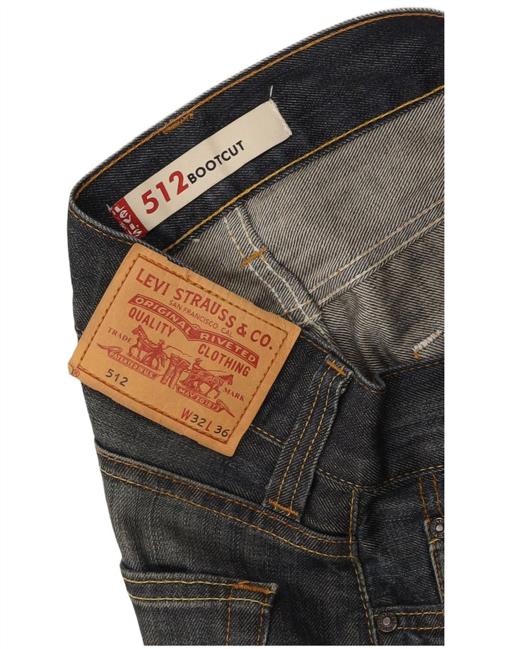 LEVI'S Dame 512 Bootcut Jeans W32 L36 Blå