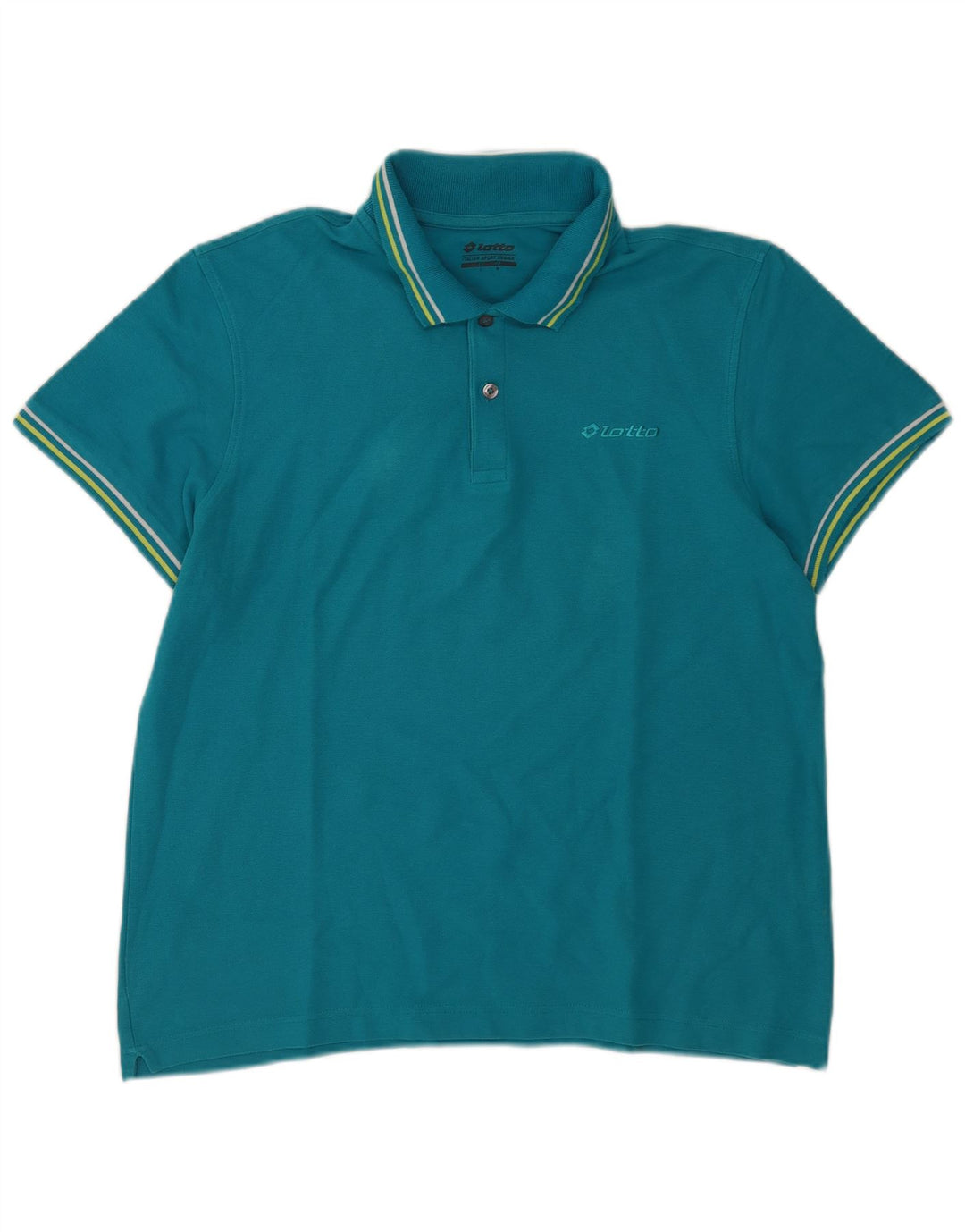 Lotto Herre Polo Shirt Stor Blå Stribet