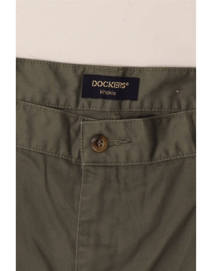 DOCKERS Mens Khakis Pegged Chino Shorts W44 2XL Grey Cotton Vintage Dockers and Second-Hand Dockers from Messina Hembry 