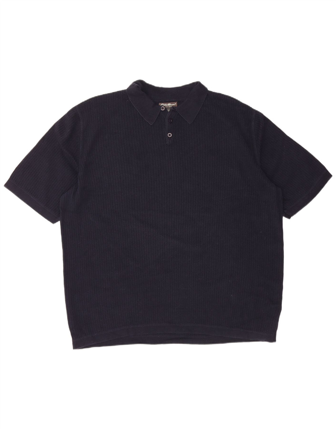 EDDIE BAUER Herre høj kortærmet polo-hals sweater XL marineblå