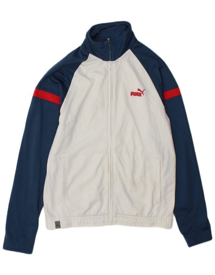 Puma Træningsdragt til mænd Topjakke XS Hvid Colourblock