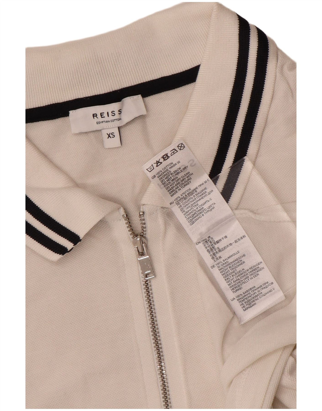 Reiss Polo Shirt til mænd XS Hvid Bomuld