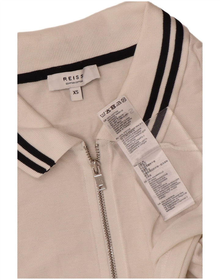 Reiss Polo Shirt til mænd XS Hvid Bomuld