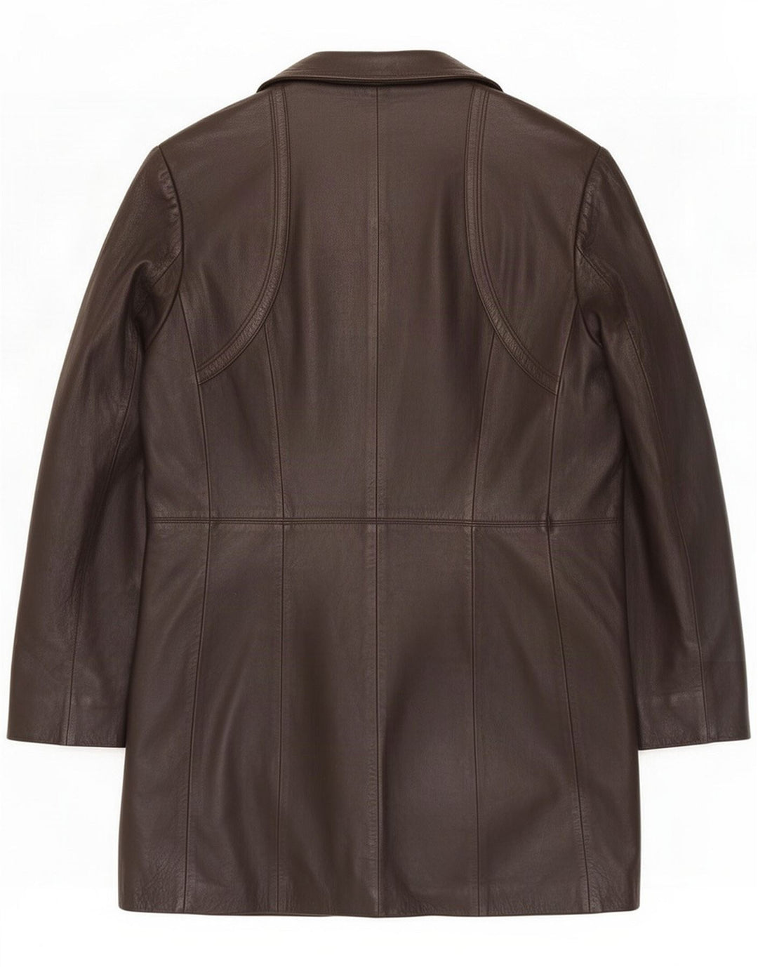 Vintage Herre Læderfrakke IT 48 Medium Brun