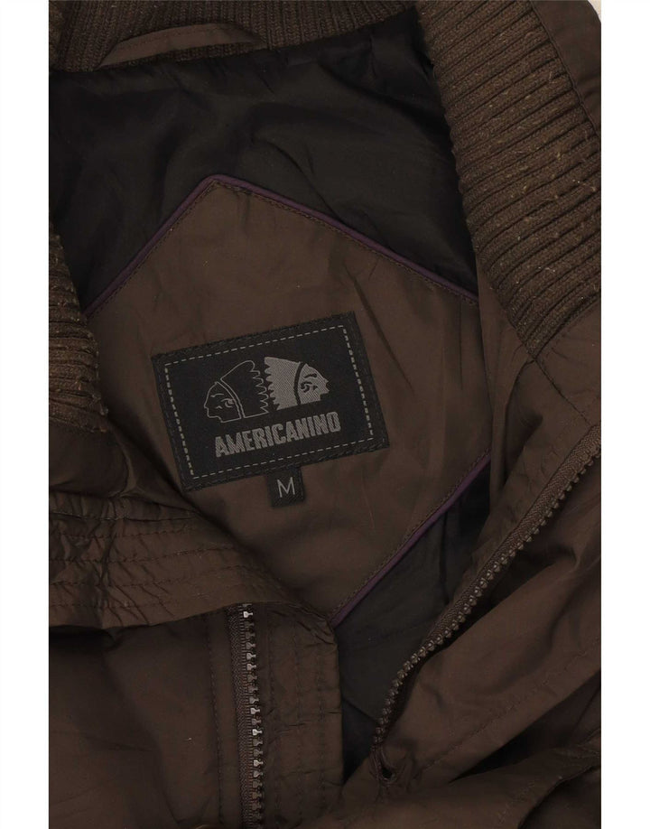 Americanino Polstret frakke til mænd UK 38 Medium Brun Polyester
