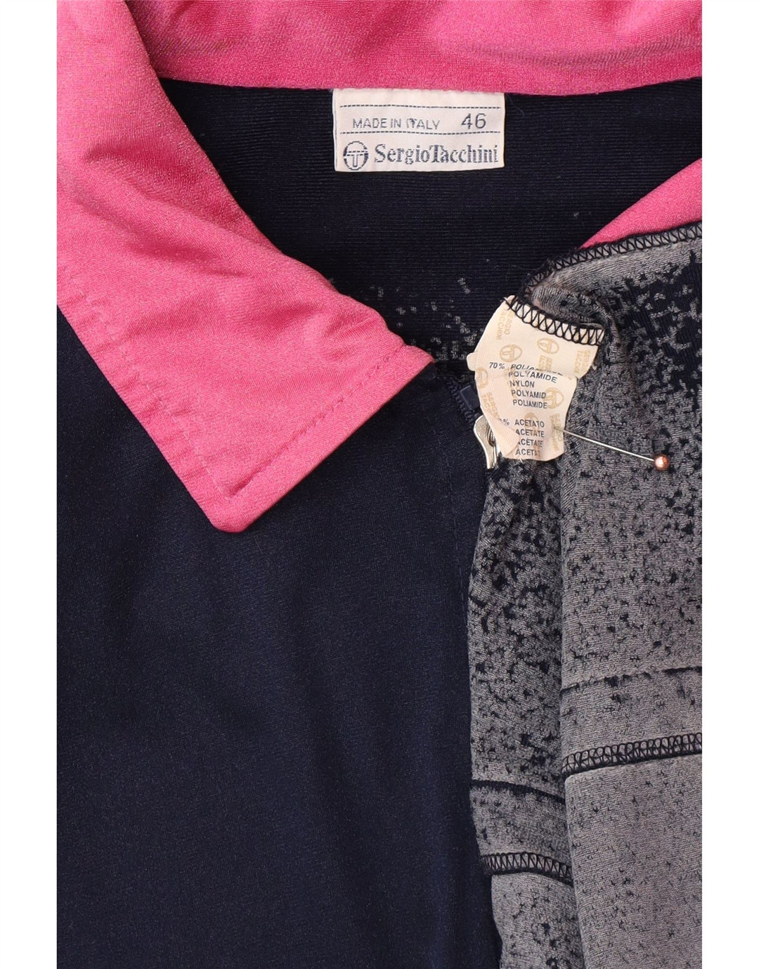 SERGIO TACCHINI Herre grafisk træningsdragt topjakke lille marineblå