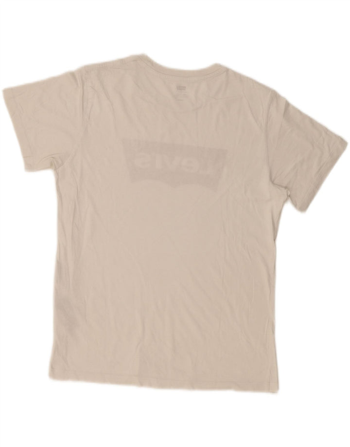 Levi's Herre grafisk T-shirt top mellem hvid bomuld