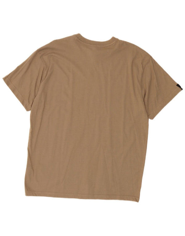 Kappa Herre T-Shirt Top Stor Brun Bomuld