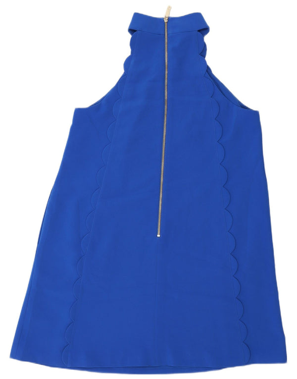 Ted Baker Womens Regular Halter Dress Størrelse 4 Large Blue Polyester