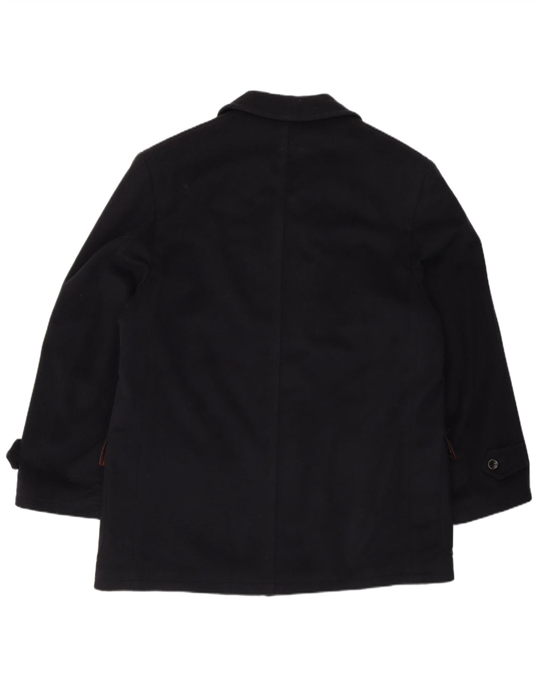 VINTAGE Herre Overfrakke IT 52 XL Navy Blue Cashmere