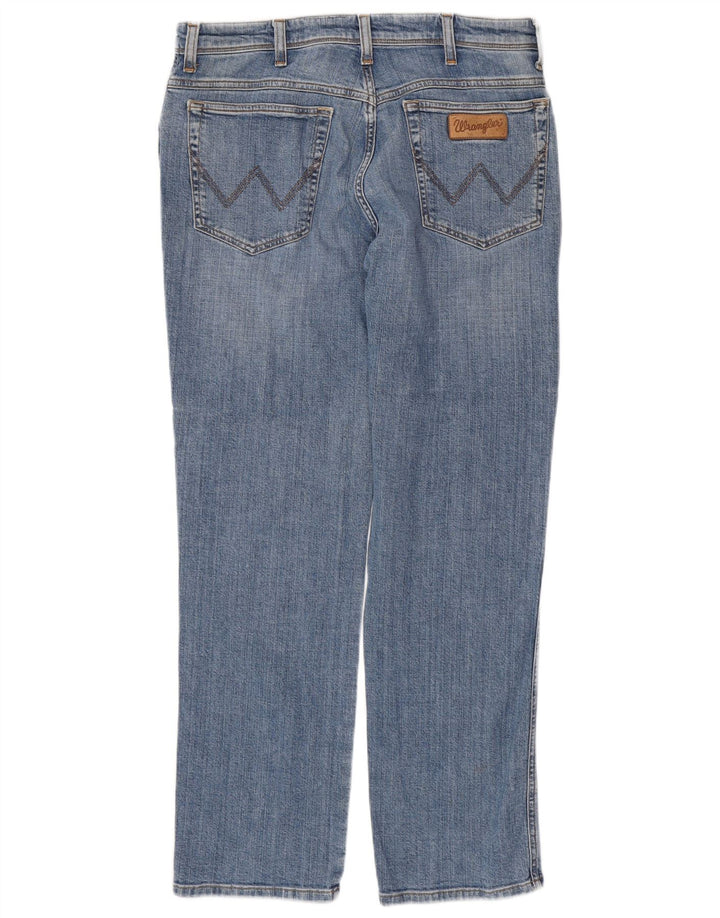 WRANGLER Herre Texas Straight Jeans W34 L32 Blå Bomuld