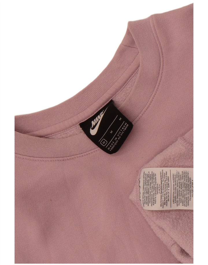 Nike Dame Sweatshirt Jumper UK 14 Medium Pink Bomuld