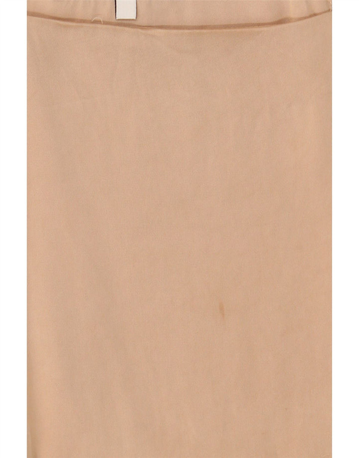 Zara Dame Cami Top UK 10 Small Beige Viscose