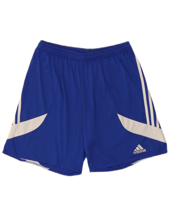 Adidas Herre Climalite Sportshorts Large Blue Colourblock Polyester