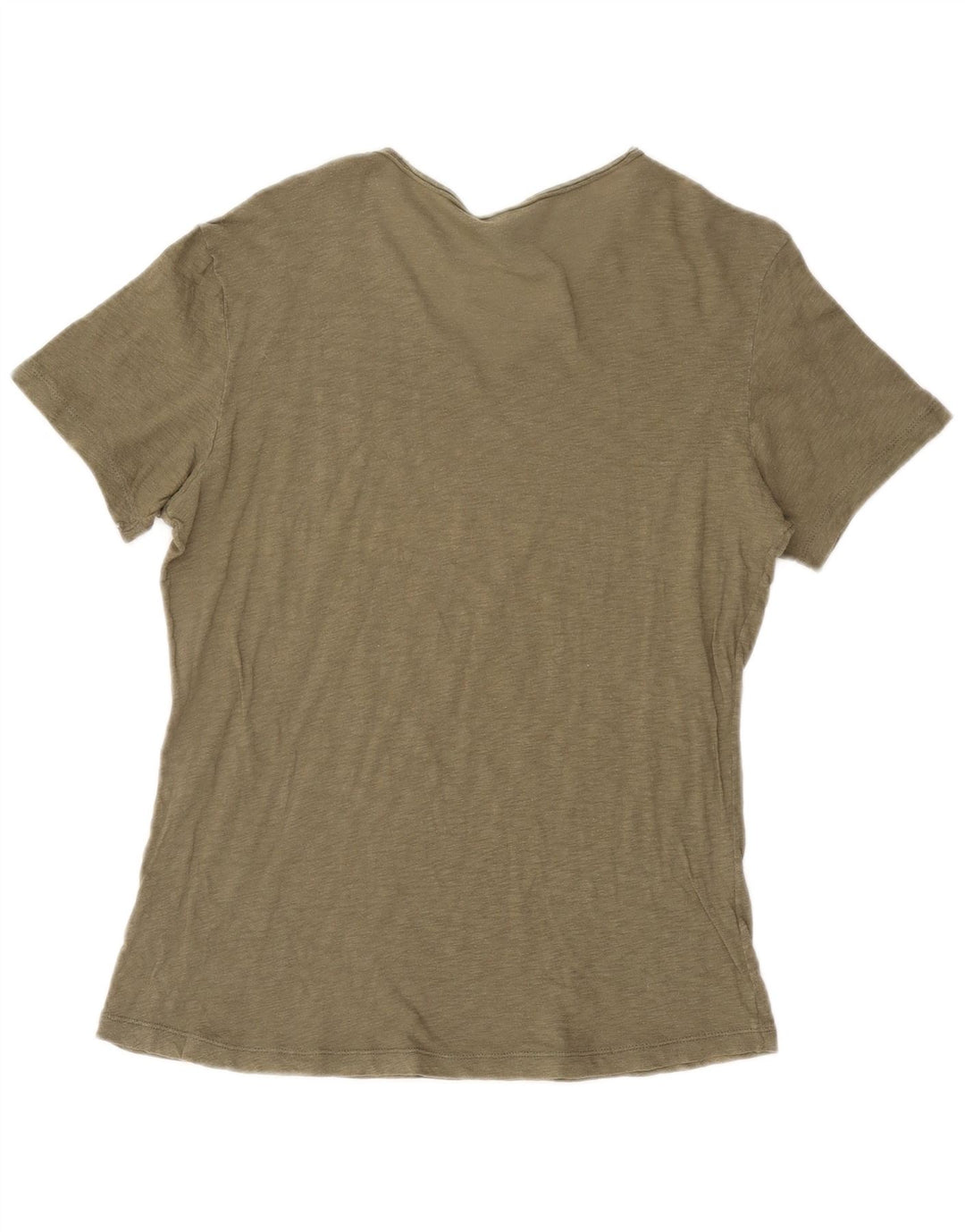 BENETTON T-shirt top til kvinder UK 16 Large Khaki