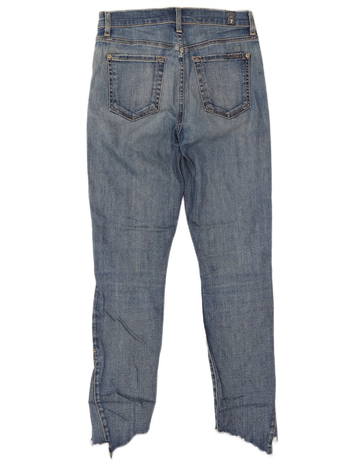 7 TIL ALLE MENNESKER Dame Slim Jeans W26 L26 Blå Bomuld