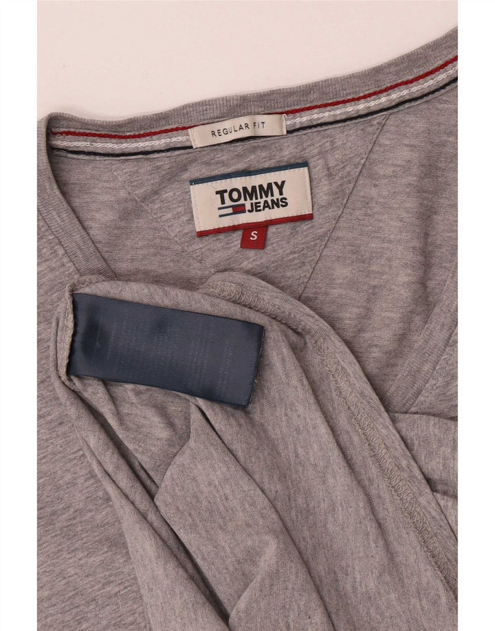 Tommy Hilfiger Herre T-Shirt Top Lille Grå Bomuld