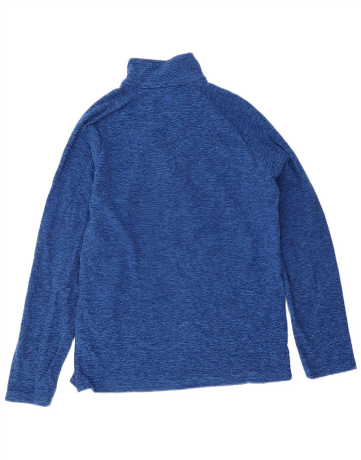 Mountain Warehouse Herre lynlås hals Fleece Jumper Lille blå Flecked Polyester