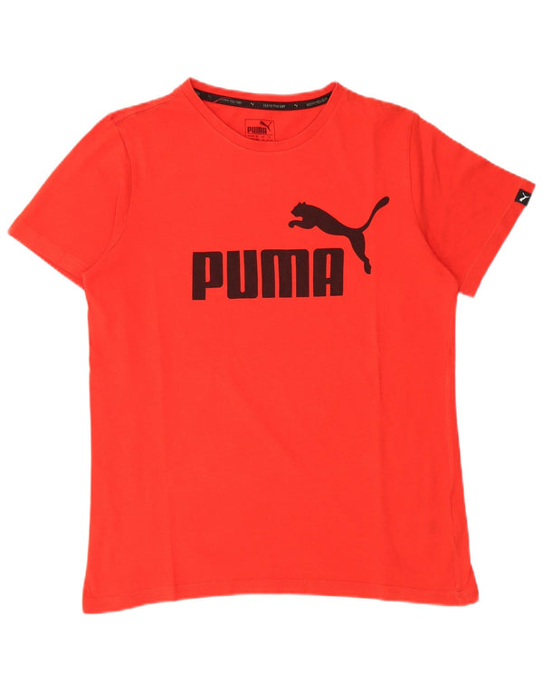 PUMA drenge grafisk t-shirt top 13-14 år rød bomuld