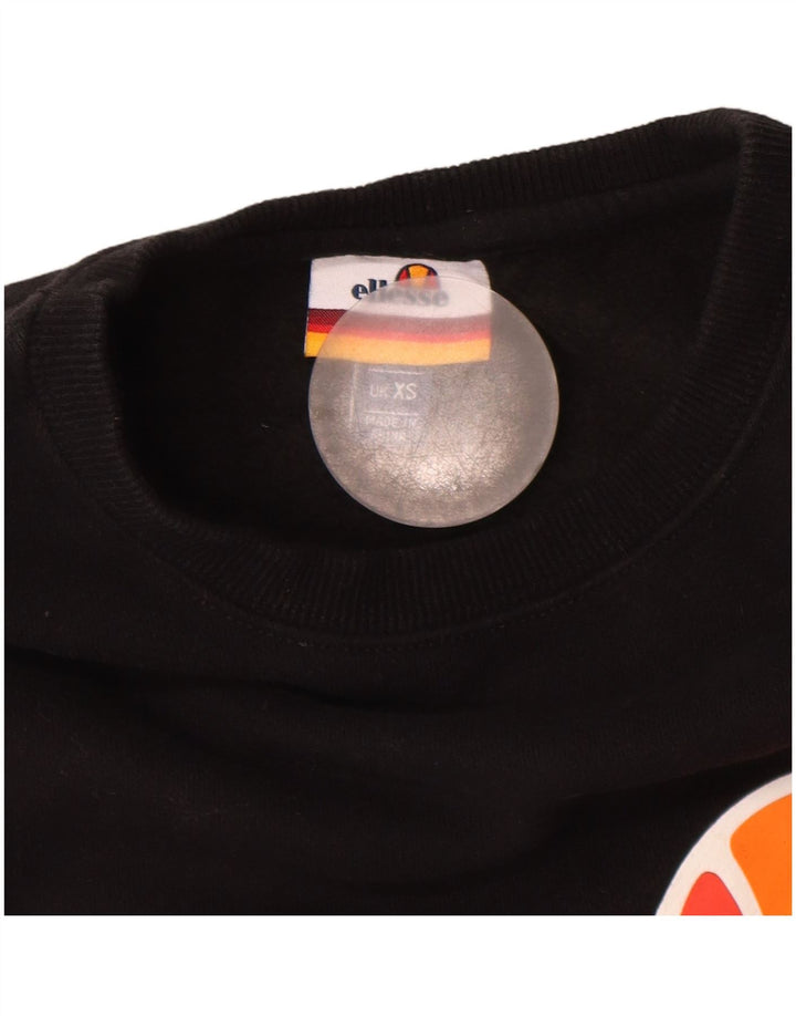 Ellesse Herre Grafisk Sweatshirt Jumper XS Sort Bomuld