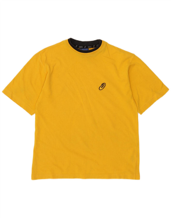 Asics Boys T-Shirt Top 11-12 År Gul Bomuld