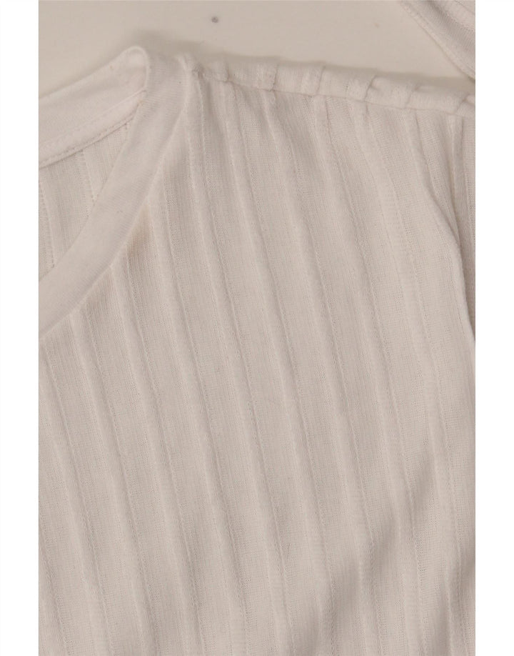 Marks & Spencer Dame Oversized Top Langærmet UK 10 Small White