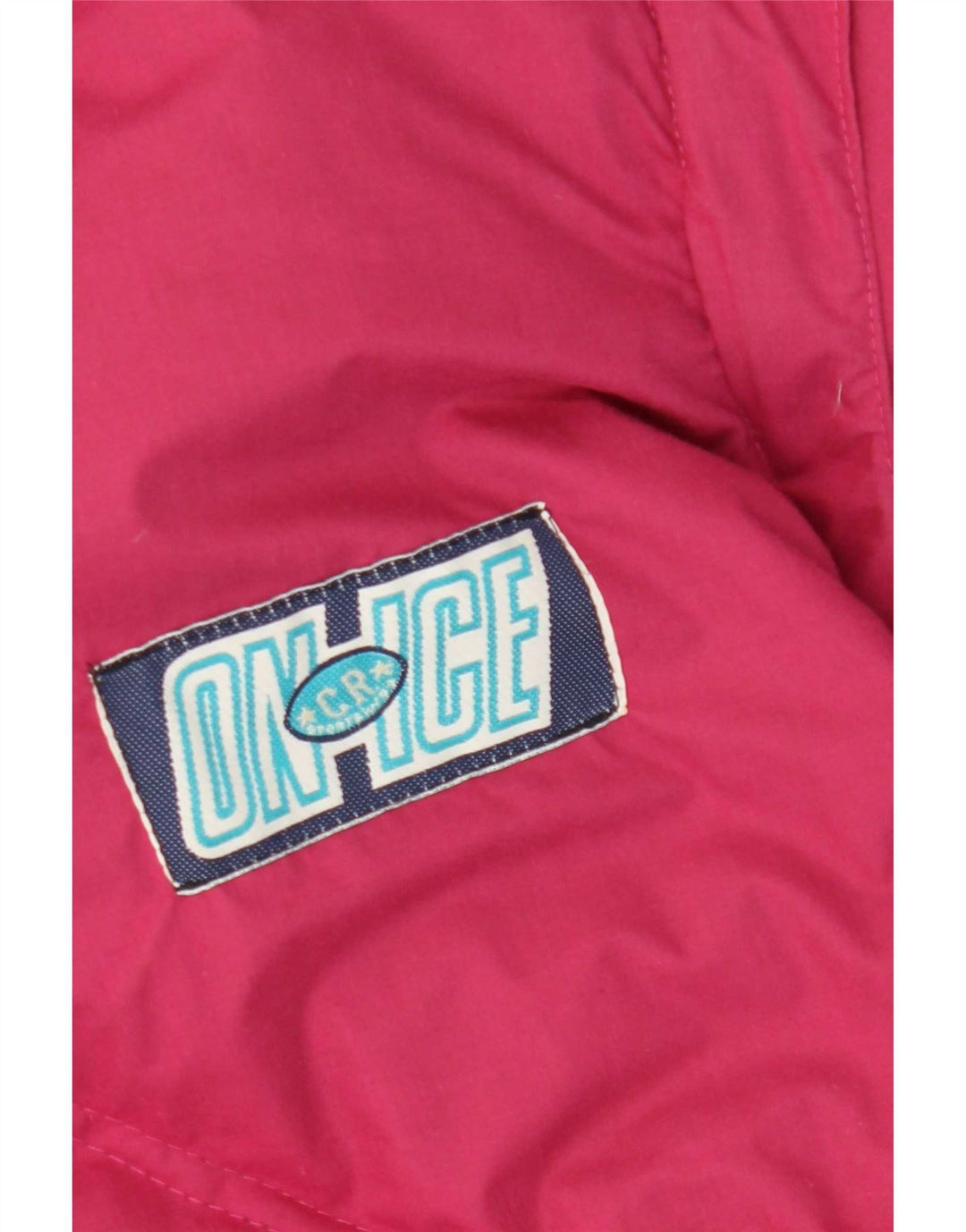Vintage polstret vendbar skijakke til mænd UK 40 Large Pink Polyester