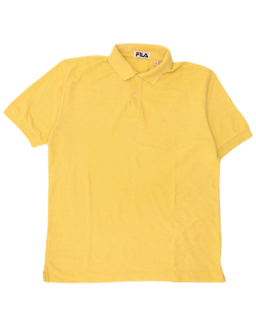 Fila Herre Polo Shirt IT 50 Medium Gul Bomuld