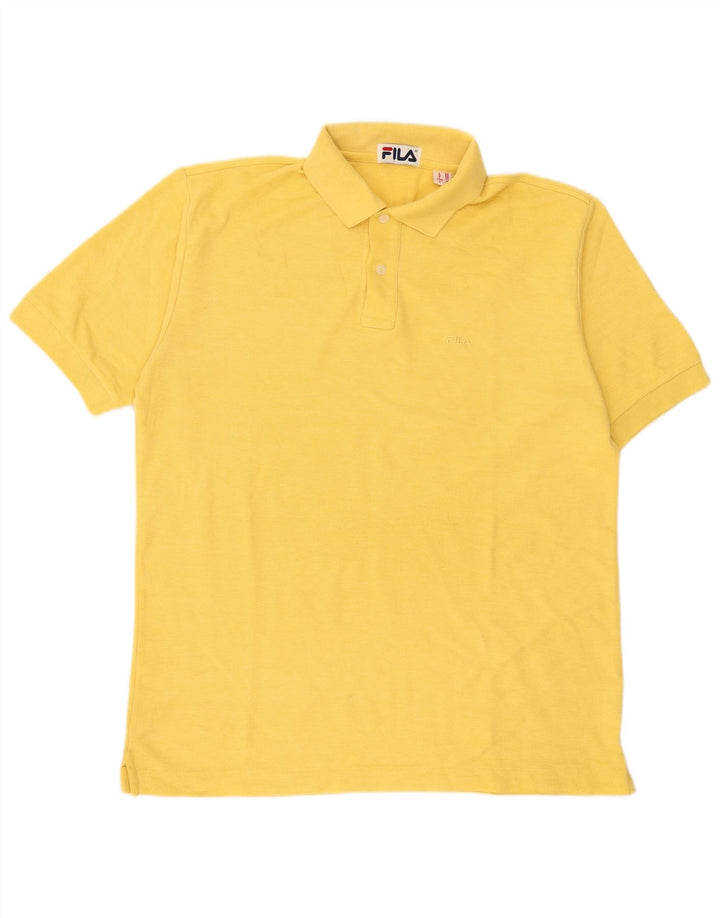 Fila Herre Polo Shirt IT 50 Medium Gul Bomuld