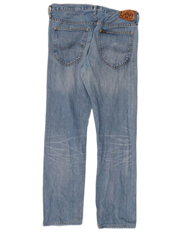 Lee Mens Daren Straight Jeans W32 L30 Blå Bomuld