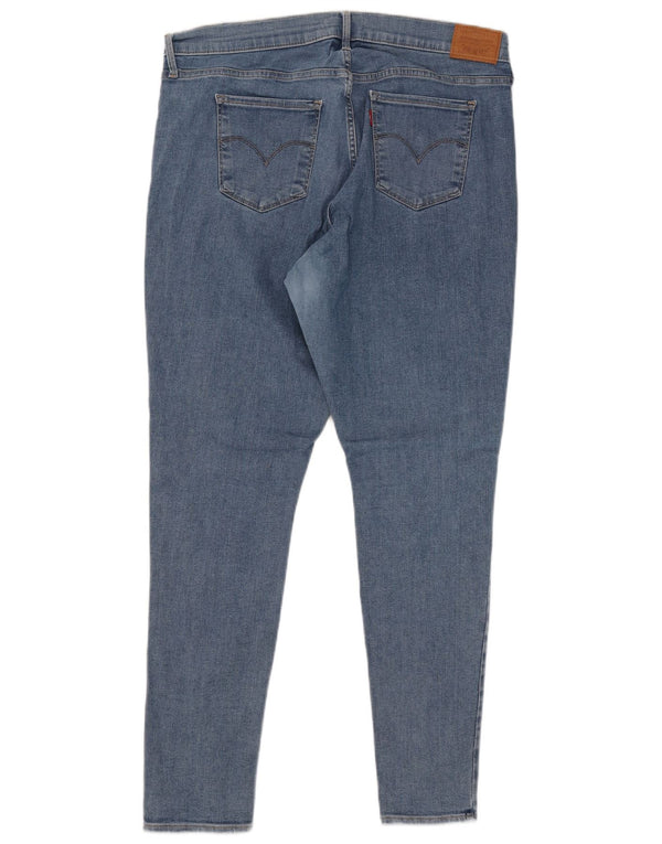 Levi's Dame 311 Shaping Super Skinny Jeans US 16 2XL W34 L30 Blå Bomuld