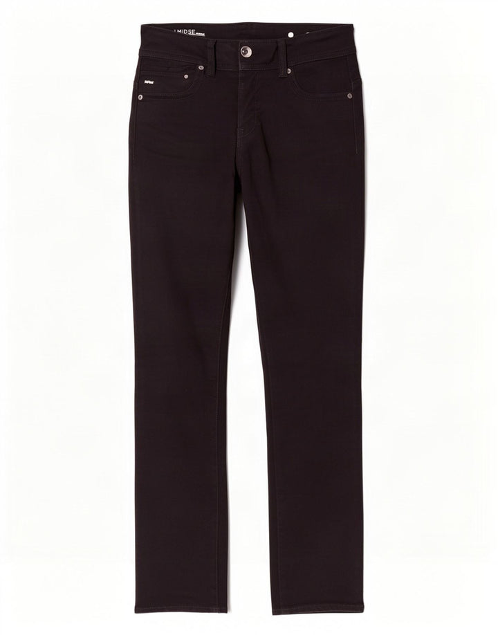 G-Star Dame Midge Saddle Straight Jeans W28 L30 Sort Bomuld