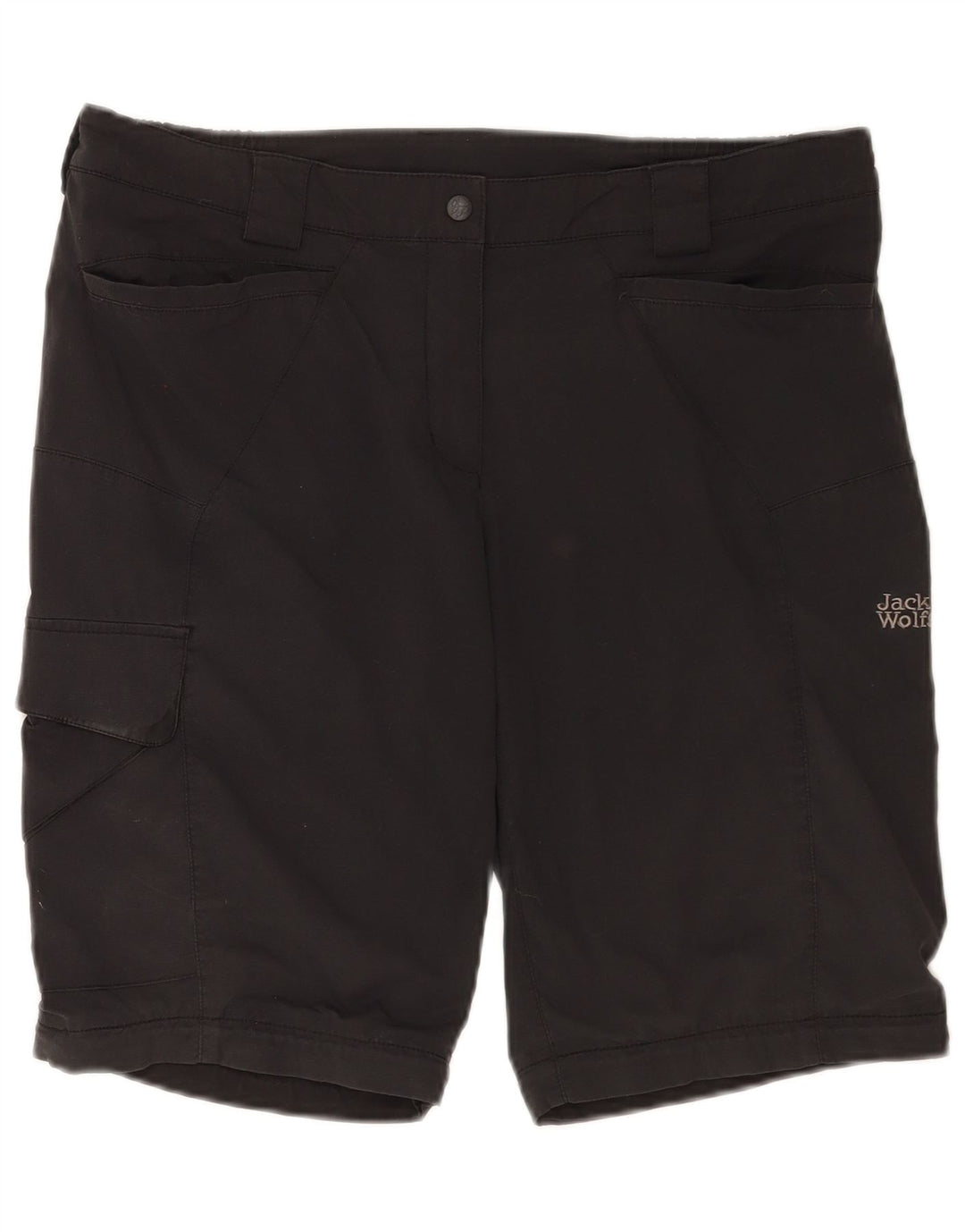 Jack Wolfskin Dame Cargo Shorts UK 12/14 Medium W34 Sort