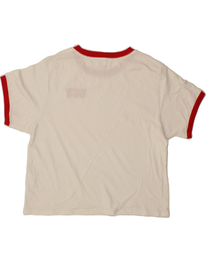 LEVI'S Womens Oversized T-Shirt Top UK 6 XS White Vintage Levi's and Second-Hand Levi's from Messina Hembry 