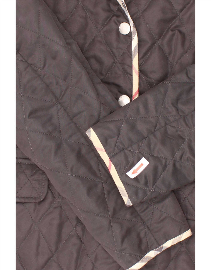 Burberry piger quiltet jakke 11-12 år sort polyester